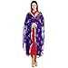 Dupatta Bazaar Indian Phulkari Embroidered Chiffon Dupatta Stole for Women/ Designer Ethnic Lace Border Scarf Shawl/Chunni,Blue