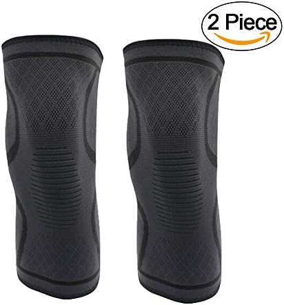 WANGEST Compression Knee Sleeve,Best Knee Brace Support for Running, Jogging, Basketball,Joint Pain Relief,Arthritis and Injury Recovery and More Fits Men and Women (2 Piece)