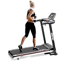 Danxee Folding Electric Treadmill Motorized Exercise Running Walking Machine Fitness Equipment with LCD Display