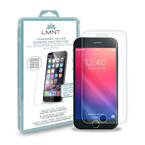 Screen Protector, Tempered Glass Screen Protector, Phone Screen Protector Case Friendly, Bubble Free, 3D Touch, Anti-Scratch Compatible with iPhone 8Plus / iPhone 7Plus /iPhone 6s Plus/iPhone 6Plus