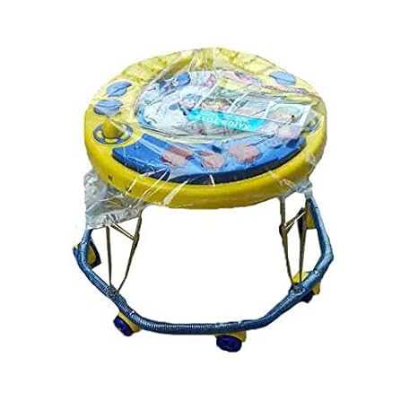 Sahib Toys Baby Waker -Yellow and Blue,Plastic and Iron, 33 X 20 X 15 cm, (St-15)