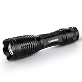 TANSORENÂ® 900 Lumens Ultra Bright LED Handheld Flashlight Zoomable Tactical Waterproof Black