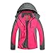 Diamond Candy Women Windproof Hooded Waterproof Rain Jacket Lightweight for Hiking