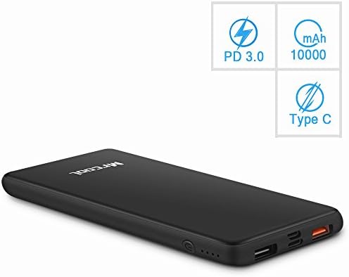 USB C Power Delivery PD Power Bank Quick Charge 3.0 Portable Charger, MRCOOL Battery Pack with Type-C Input/Output for MacBook, Samsung, iPhone, iPad & More