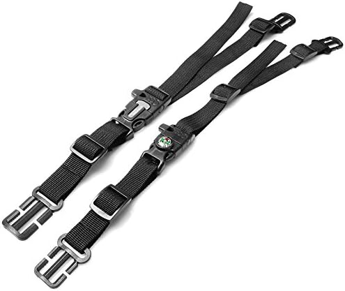 5/8" 3/4" Outdoor Camping Tactical Backpack Chest Strap Belt Compass Fire Starter Flint Whistle Buckle Harness Webbing Sternum Emergency Survival Travel Kits Bag Backpack Parts