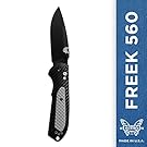 Benchmade Freek 560 Knife, Plain Drop-Point, Coated Finish