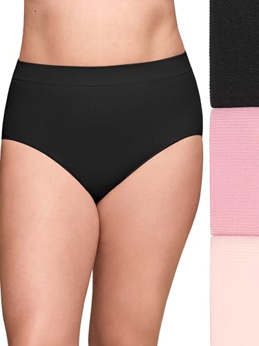 Olga by Warners Women's No Pinching No Problems 3 Pack Seamless High Waist Brief