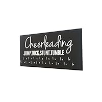 Running On The Wall Cheerleadin Medal Holder - Cheerleading - Jump.Tuck.Stunt.Tumble - Gift for Cheerleader - Cheerleading Accessories - Awards & Ribbons Display