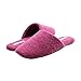 WILLIAM&KATE Men and Women's Cozy Slippers-Cute Fleece Memory House Slippers Cool Soft Casual Indoor Shoes (38-39/7-8B(m) US, Wine Red)