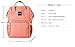 SUNVENO Diaper Bag Backpack Functional Baby Nappy Changing Bag with Insulated Pockets Waterproof Fabric Large Capacity (Pink)