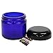24 x 2oz New & Empty DIY Cobalt Blue Glass Jars with Black Dome Liner Lids by COTU (R) ( Suitable for Storing Salve, Cream, Diy Beauty, Essential Oils, Lotion, Apothecary, Body Butter & Sugar Scrub)