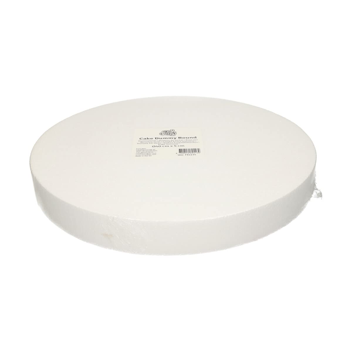FunCakes Cake Dummy Round: Cake Decorating, Reusable Dummy, Make The Perfect Round Dummy, Ø40 cm x 5 cm
