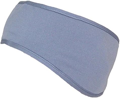 Elysiumland Adult Soft Stretchy Headband/Warmer W/Fleece Lining (One Size) - Gray