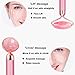 2-IN-1 Jade Roller Face Massager, Electric Nature Rose Quartz Beauty Bar Facial Roller Kit, Arm Eye Nose Massage Stone for Face Lift,Anti-Aging,Anti-Wrinkles,Skin Tightening,Face Firming