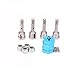 RCAWD Wheel Hex Hub Convert Adapter Axle Shaft Locknuts Conversion Set 7mm to 12mm Aluminum for Wltoys A949 A959 A969 A979 K929 RC Car 1/18 Turn 1/10 Upgrade Parts 4Pcs(Shipped Locally)(Blue)