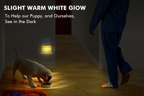 image for Plug in LED Night Light with Dusk to Dawn Sensor Emotionlite Glare Pro