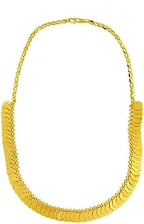 JDX Jewellery Gold Plated Jewellery Traditional Maharani Coin Necklace for Girls and Women