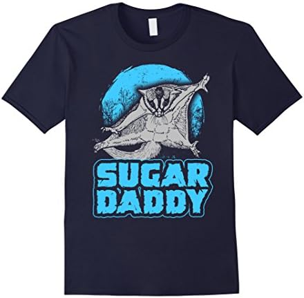 Men's SUGAR DADDY Funny Sugar Glider T-Shirt Medium Navy