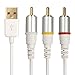 Generic Composite Video to tv-RCA Cable USB for Apple iPad 1 iPad 2 iPhone iPod