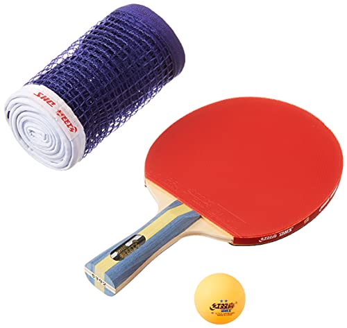 TT BAT S-S302 DHS with TT Ball DHS 40MM 2 Star Orange (10 Pcs Box) (Black/Blue) TT NET409