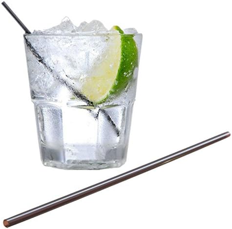 Black 5" 100% Biodegradable sip straw perfect for your G&T x 50