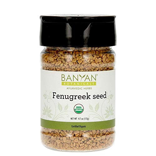 Banyan BotanicalsFenugreek – Organic Fenugreek Seeds – Whole Trigonella Foenum-Graecum Seeds for Cooking and to Support Digestion* – Spice Jar – Non-GMO, Sustainably Sourced, Vegan