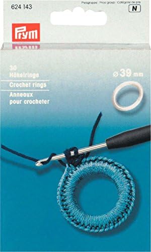 PrymPrym Crochet Rings, Silver, 2 x 1 x 1 cm