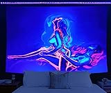 NYRZT Blacklight Tapestry Burning Lover Tapestry