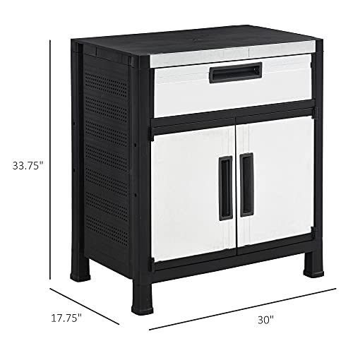 Outsunny Storage Sheds Outdoor for Garden Tool with Adjustable