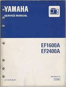 1997 YAMAHA PORTABLE GENERATOR SERVICE MANUAL: Manufacturer: Amazon.com