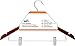 Honey-Can-Do HNG-01210 Basic Suit Hanger with Clips, 3-Pack, Cherry