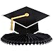 Juvale 3-Pack Black and Gold Honeycomb Graduation Centerpieces, Table Party Decorations, 3 Designs