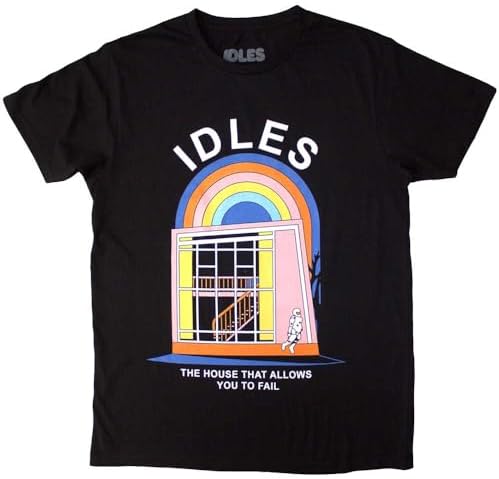 Rock Off officially licensed products Men's Idles Cartoon Flower T