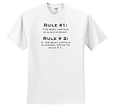 EvaDane - Funny Quotes - Boat Captain Rules. Boat Captain is always right. - T-Shirts