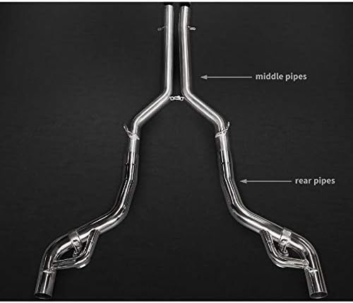 Capristo Compatible With Valved Exhaust Mid Pipes using OEM Cats Set 2 Mercedes AMG GT/GTS