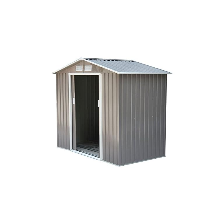 suncast 6' x 4' glidetop horizontal storage shed - natural