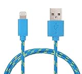 iphone 6 cable,Jackpower Lightning (10ft) Apple MFi Certified Lightning Cable / Charger Cord, for iPhone 6s/6s Plus/6/6 Plus/5s/5, iPad mini/4/3/2, iPad Pro Air 2 (Blue)