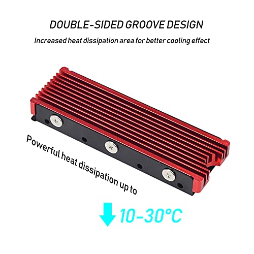 M.2 SSD PS5 NVMe Heatsink for Samsung 980 Pro SN850 with Silicone