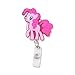 Finex 4 Pcs Set My Little Pony Badge ID Clip Reel Retractable Holder Office Work Nurse Name Badge Tag Clip On 30 inch Cord Extension Fluttershy Rainbow Dash Twilight Sparkle Pinkie Pie