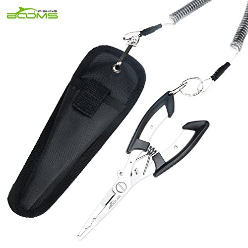 Booms-Fishing-H1-Fishing-Pliers-Stainless-Steel-Tools-with-Sheath-Lanyard-67in-3-Color-Available