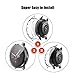 Protective Case for Samsung Galaxy Watch Active 2 40mm 44mm, with Screen Protector Cover, Flexible TPU Anti-Scratch Bumper, Black+Silver+Crystal Clear, 3 Pack