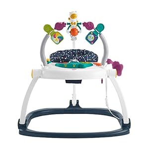 Fisher-Price Jumperoo Baby Bouncer and Activity Center with Lights and Sounds, Astro Kitty SpaceSaver