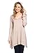 Frumos Womens Tunic Long Sleeve Hoodie Tunic Top T Shirts