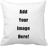 Shop&Three Custom Design Photos or Text Outdoor/Indoor Throw Pillowcase,Personalized Love Photo Wedding Ke