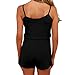Dreamskull Women Summer Casual Spaghetti Strap Adjustable Waist Drawstring Short jumpsuit Cami Romper for girl