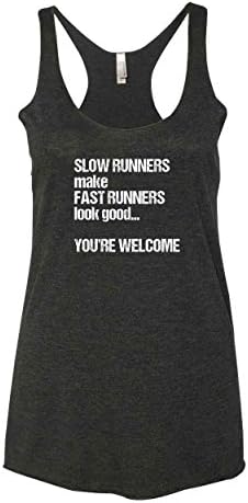 Panoware Women's Funny Workout Tank Top | Slow Runners Make Fast Runners Look Good