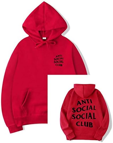 peier Unisex Hip-hop Men Women Hoodie Sweatshirts Anti Social Social Club Pullover