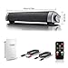 [New 2019 Upgraded] Sound Bar Wired and Wireless Bluetooth Home Theater TV Stereo Speaker with Remote Control,TF Card-Surround SoundBar TV/Cellphone/Tablet,2x5W Compact Sound Bar 2.0 Channel