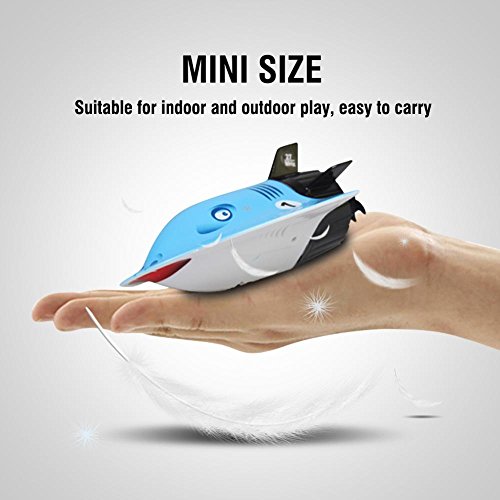 image for Dilwe Mini Submarine Toy, RC Remote Control Submarine Underwater Sight