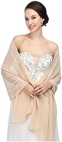 RLDRESS Womens Chiffon Bridal Evening Soft Wrap Scarf Shawl